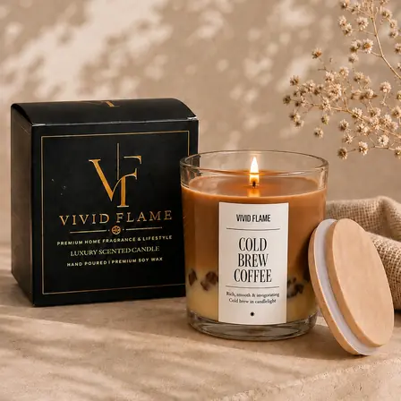 Cold Brew Coffee Candle – Premium Coffee Scented Jar Candles - Image 3