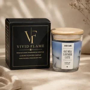 Oat Milk Lavender Latte Candle – Premium Lavender Scented Jar Candles