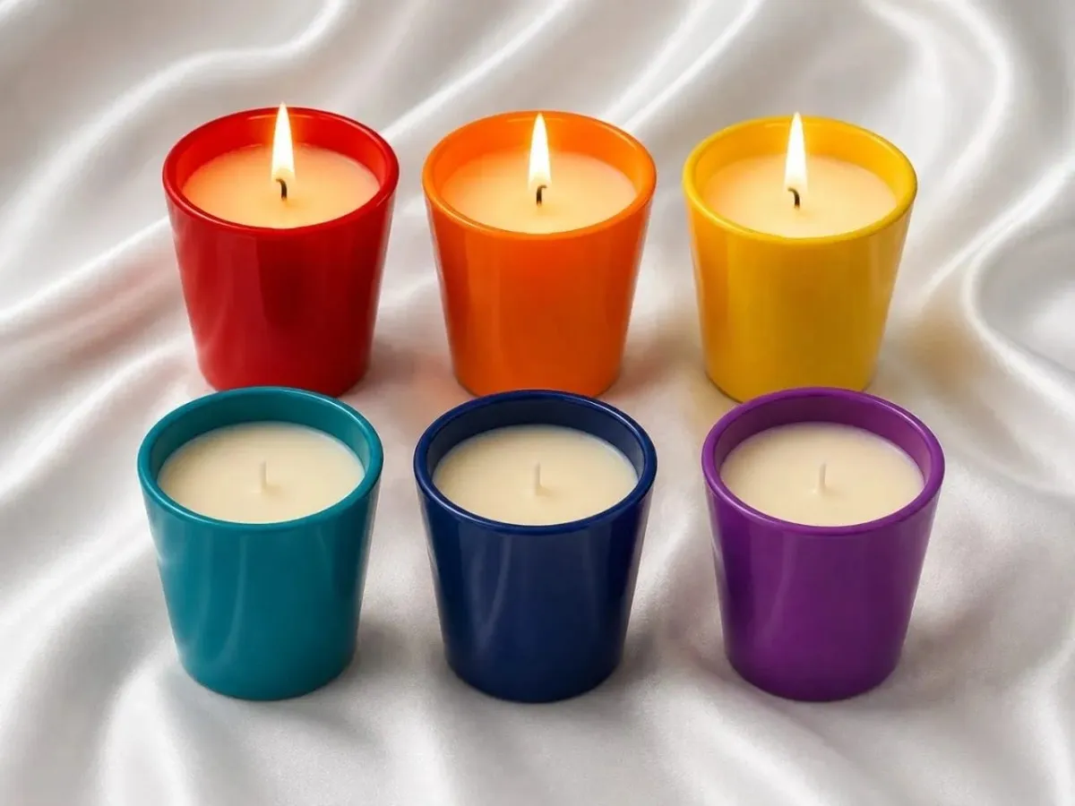 Colorful Scented Candles Set of 6