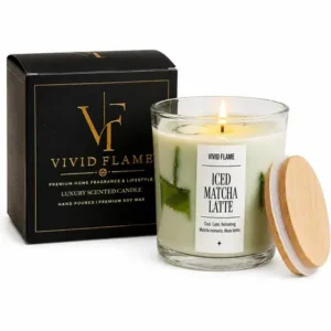 Iced Matcha Latte Candle – Premium Matcha Scented Jar Candles