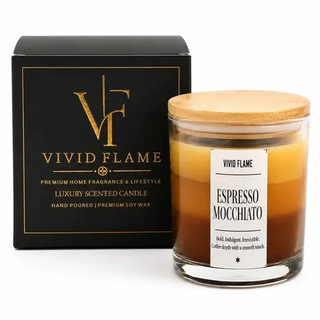 Espresso Mochaccino Candle – Premium Coffee Scented Jar Candle - Image 6