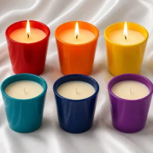 Colorful Scented Candles Set of 6
