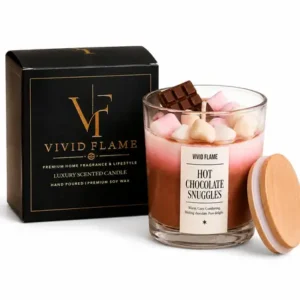 Hot Chocolate Snuggles Candle – Premium Chocolate Scented Jar Candles