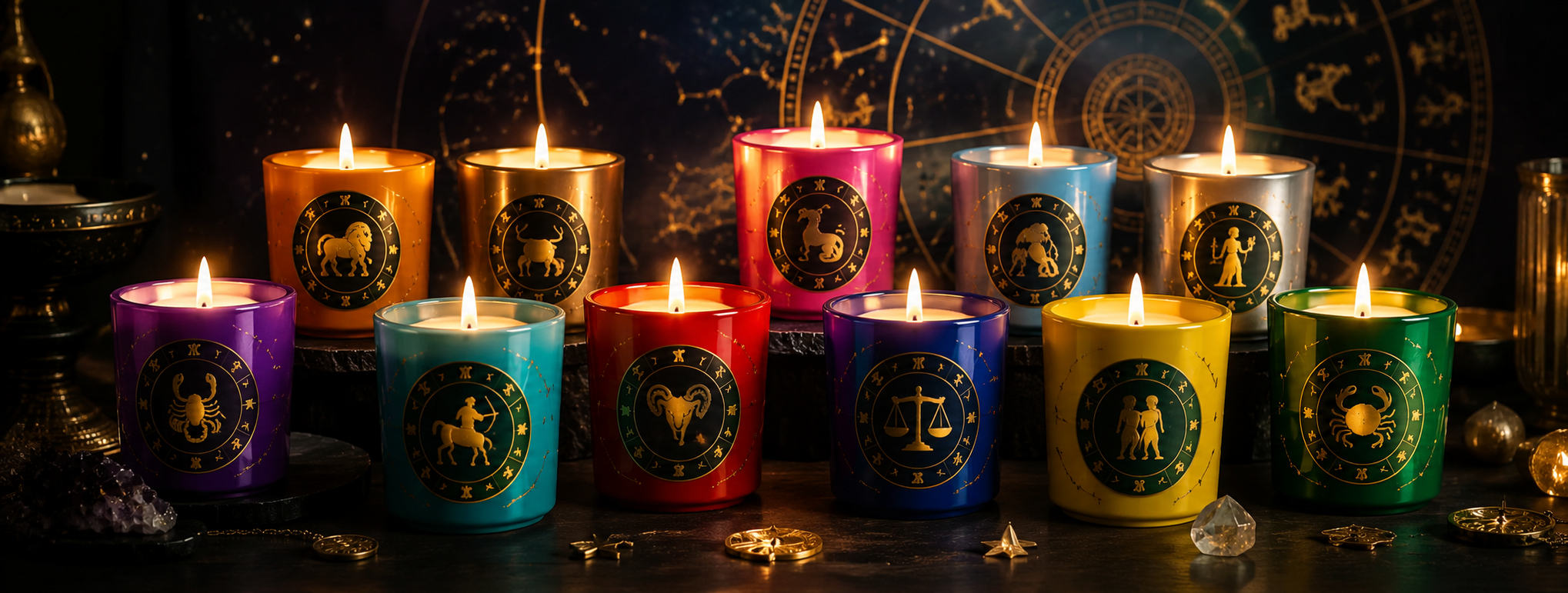 AstroAura Candles Banner