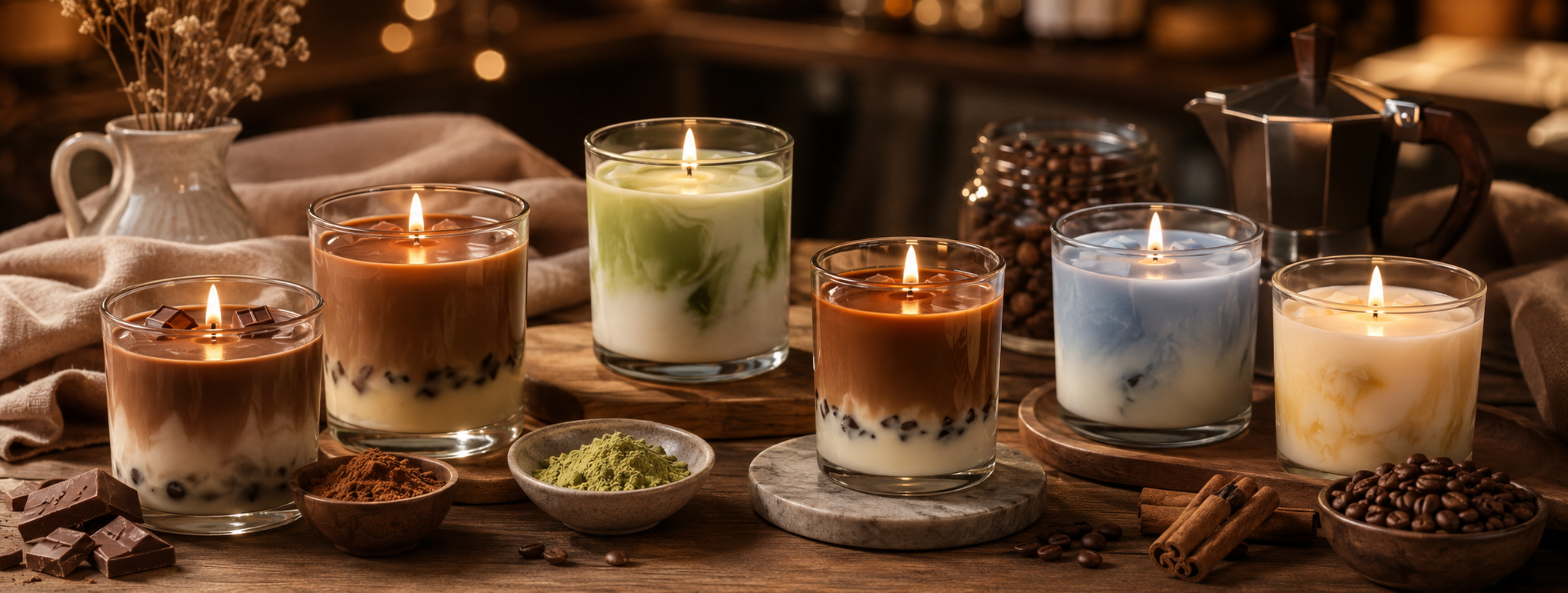 Café Luxe Candles Banner
