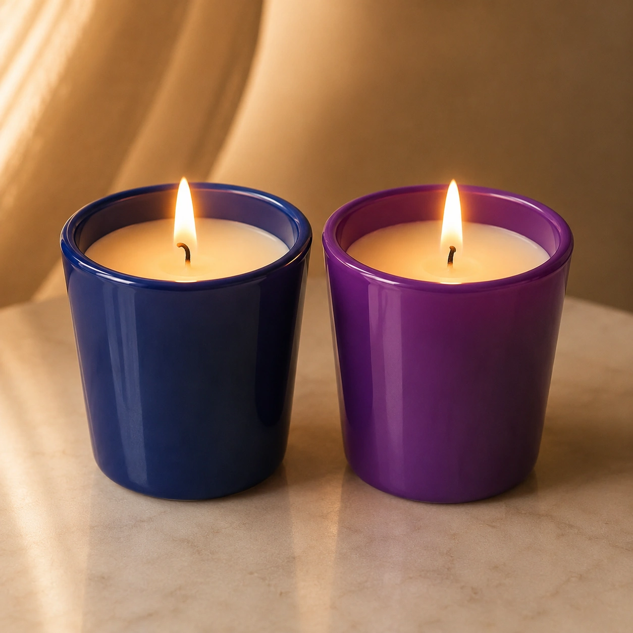 Colorful Scented Candles – Set of 6 Premium Glass Jar Candles - Image 3