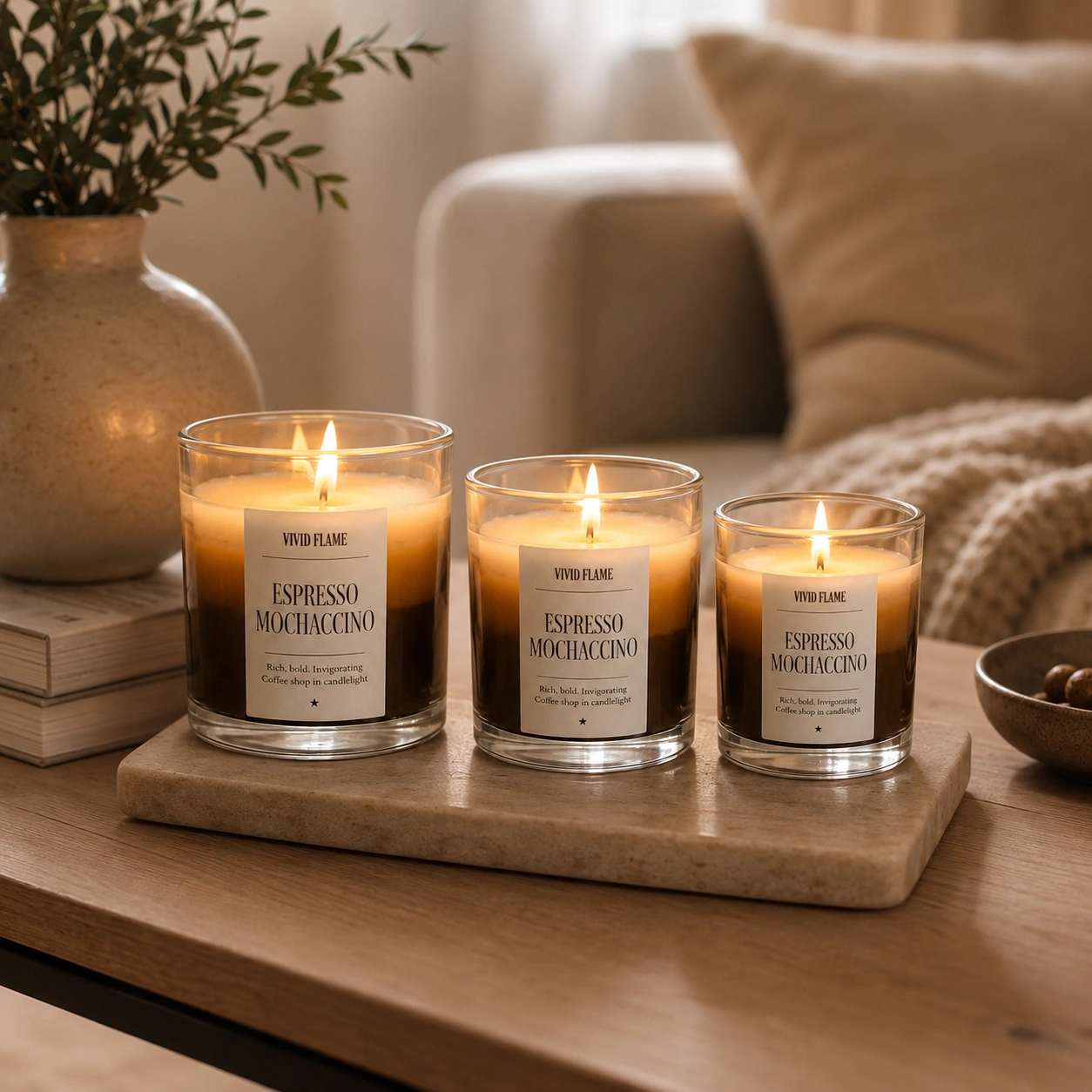 Espresso Mochaccino Candle – Premium Coffee Scented Jar Candle - Image 4