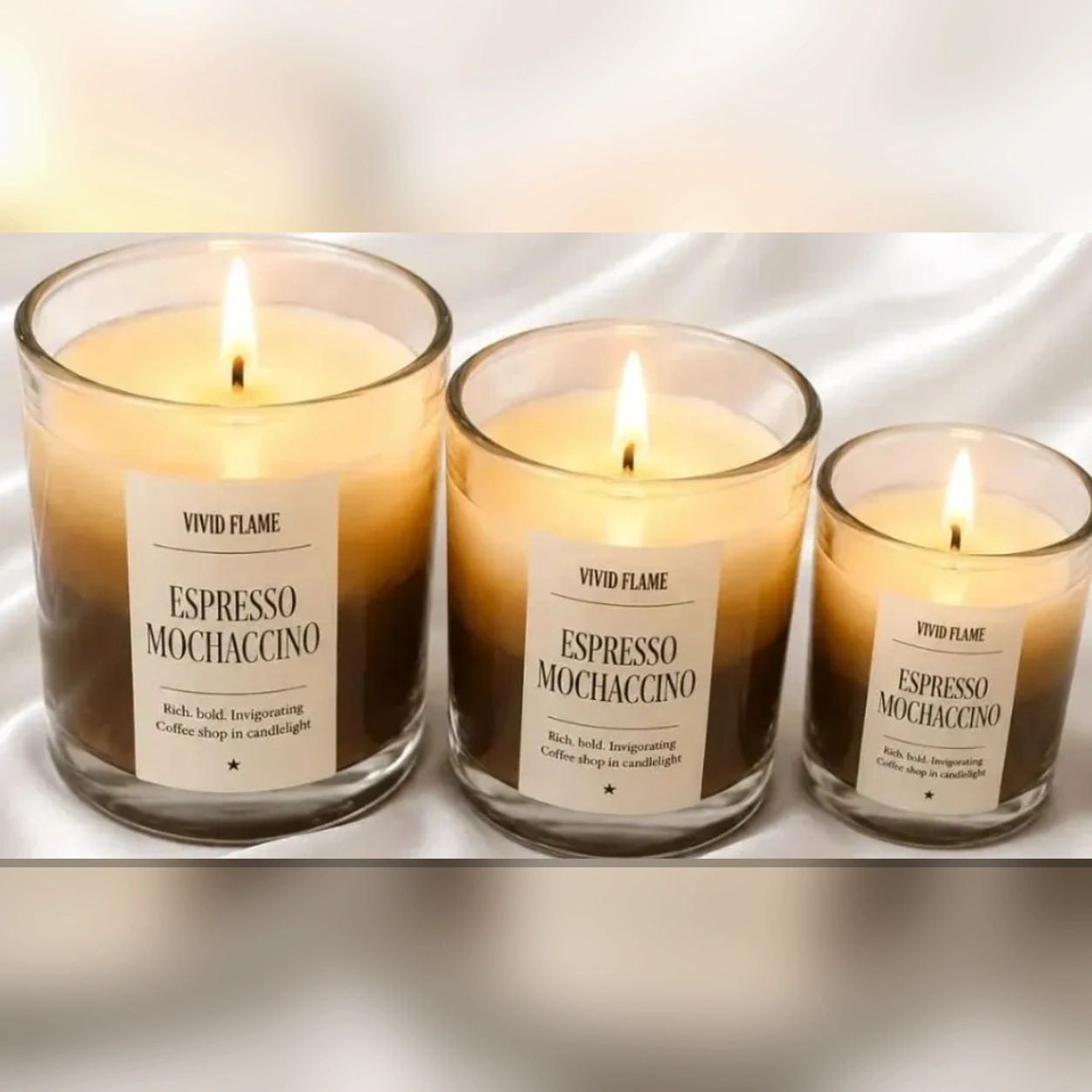 Espresso Mochaccino Candle – Premium Coffee Scented Jar Candle - Image 3