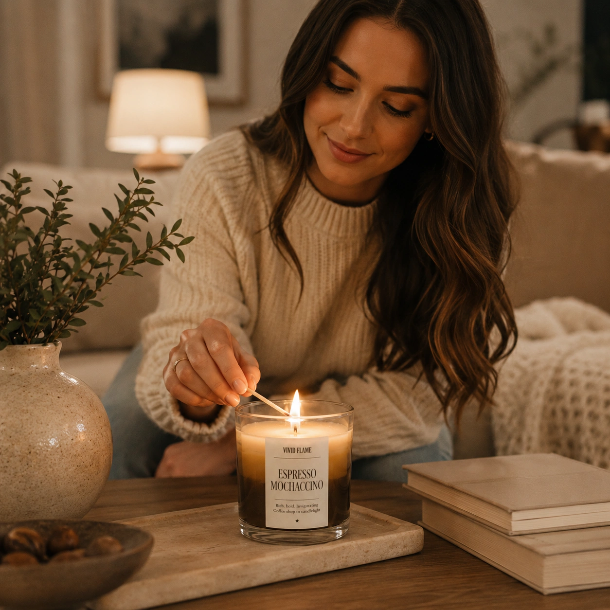 Espresso Mochaccino Candle – Premium Coffee Scented Jar Candle - Image 5