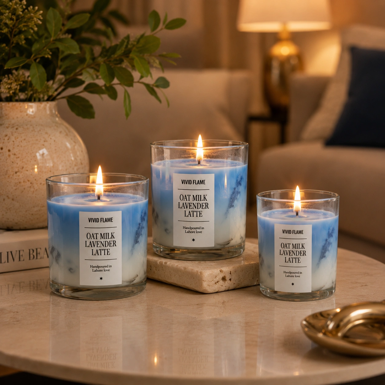 Oat Milk Lavender Latte Candle – Premium Lavender Scented Jar Candles - Image 6