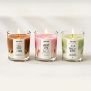 VividFlame Small Candle Combo Pack of 3