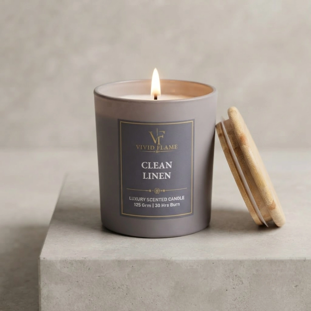 Clean Linen Luxury Scented Candle - Image 5