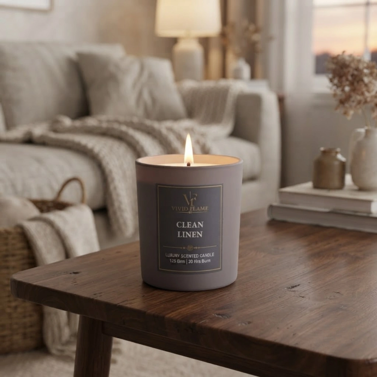 Clean Linen Luxury Scented Candle - Image 3