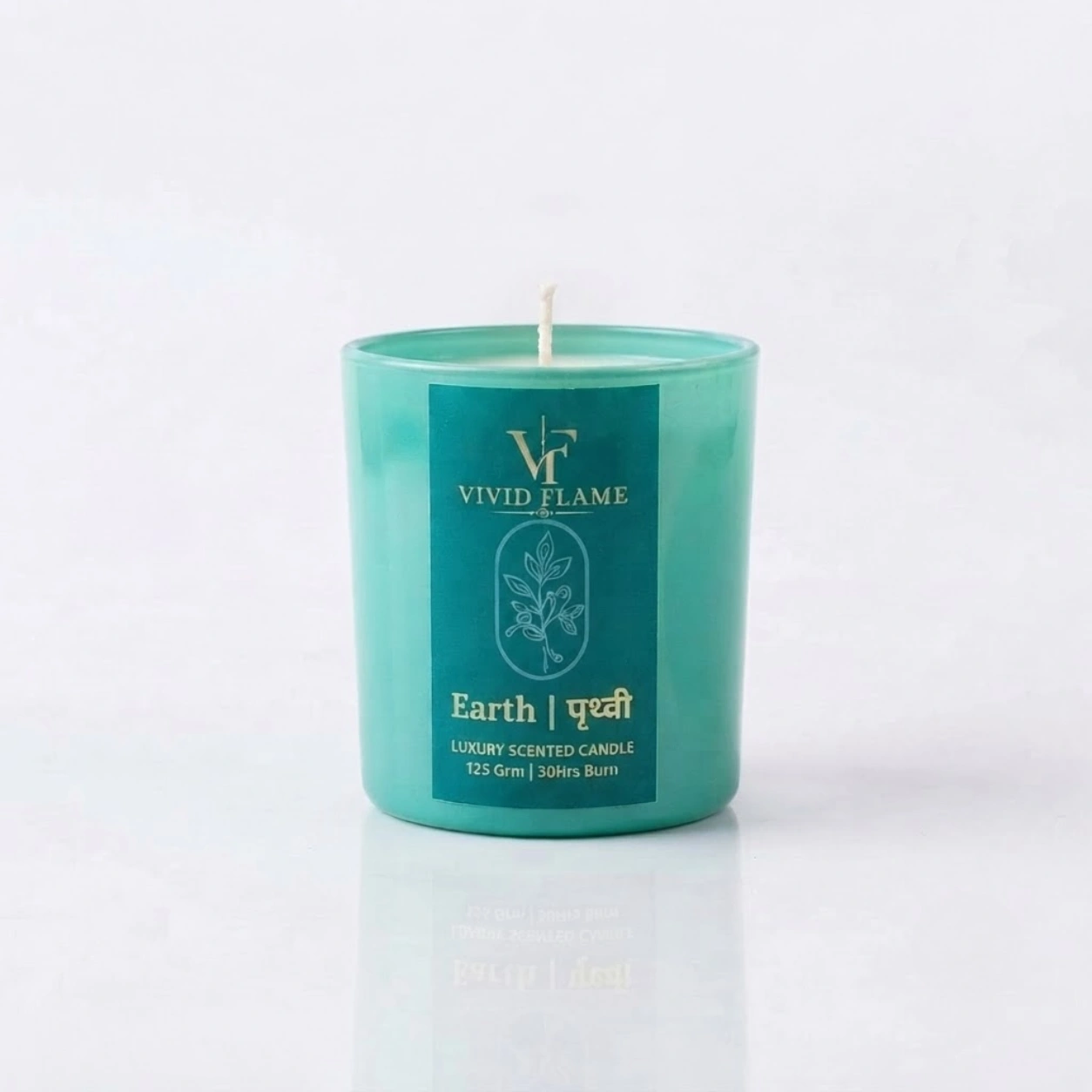 Earth (Prithvi) Luxury Scented Candle – 125g | 30 Hours Burn - Image 4