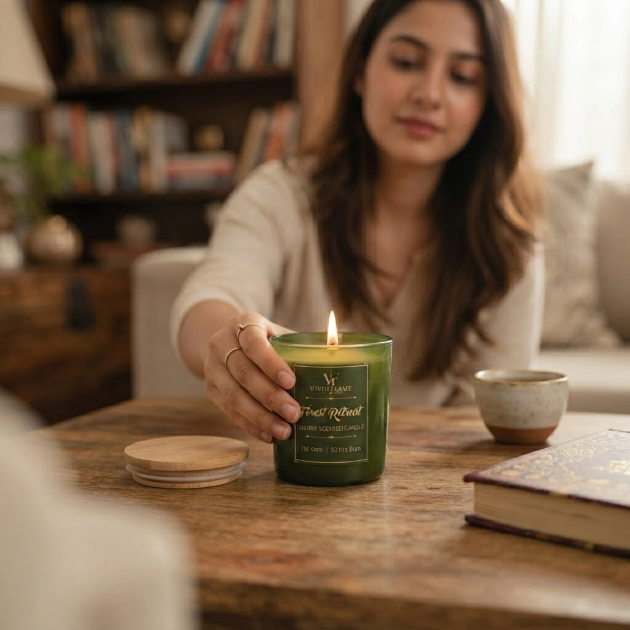 Forest Retreat Luxury Scented Candle – 130g | 30 Hours Burn - Image 2