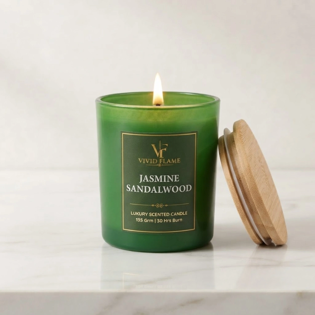 Jasmine Sandalwood Luxury Scented Candle - Image 5