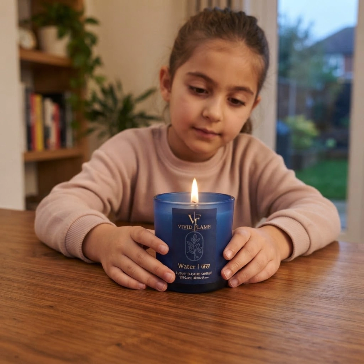 Water (Jal) Luxury Scented Candle – 135g | 30 Hours Burn - Image 2